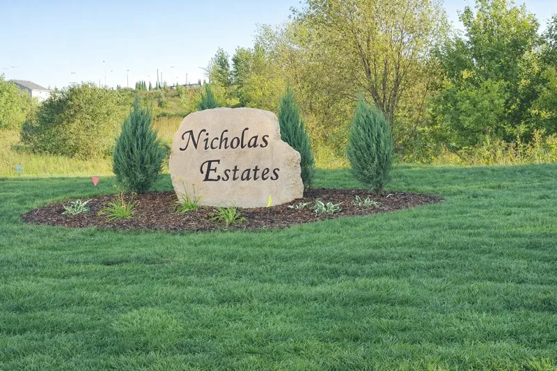Ristau-maintained HOA community entrance at Nicholas Estates